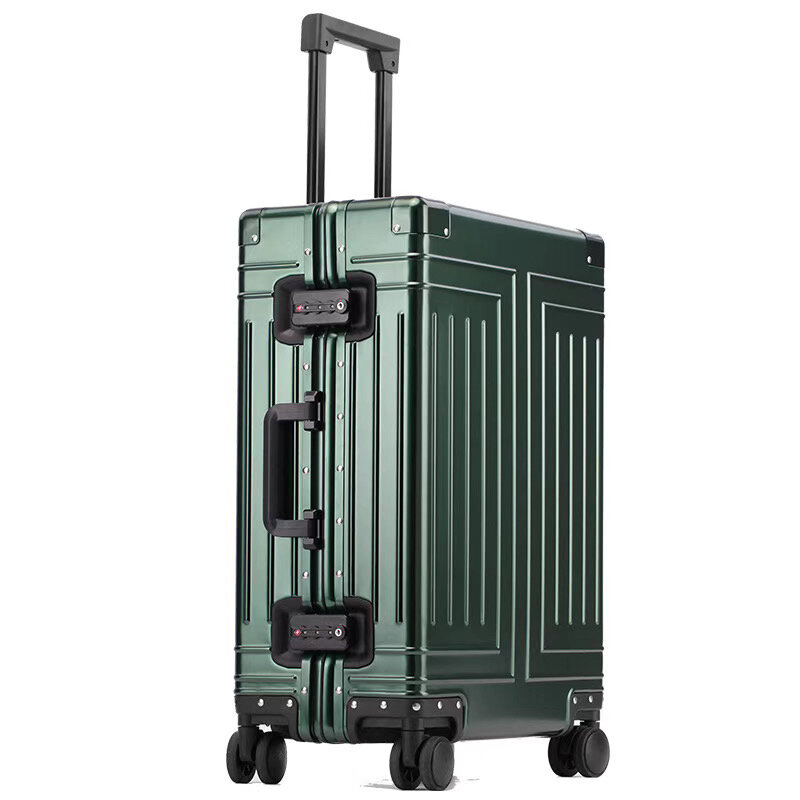 100% чемодан на колесиках из алюминиево-магниевого сплава, 26 дюймов