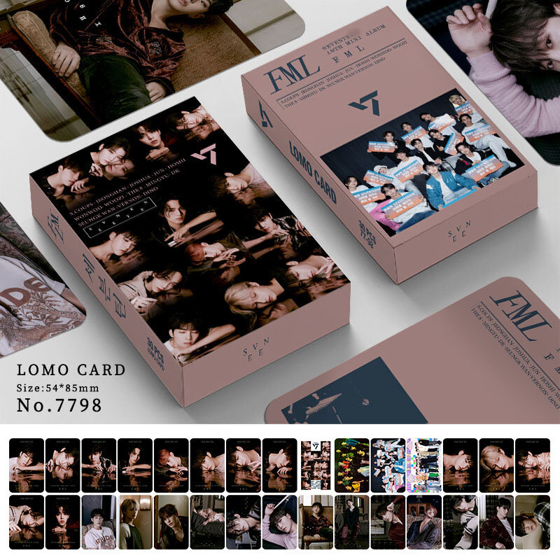 Kpop heaven Lomcardポストカードコレクションファン、アルバムカード、kpop、jun、justua、Womzi、50個