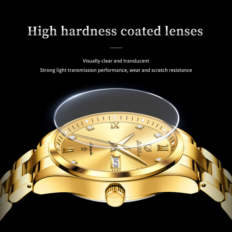 JSDUN-Reloj de pulsera para hombre, accesorio masculino de pulsera resistente al agua con mecanismo automático, complemento mecánico de marca de lujo con diseño Original, perfecto para negocios