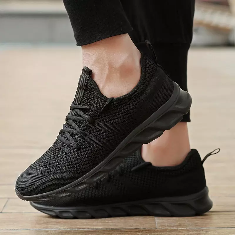 Non-slip Men's Running Shoes Knitting Mesh Breathable Shoes Men Sneakers Male Casual Jogging Men Sport Shoes Zapatos Para Correr