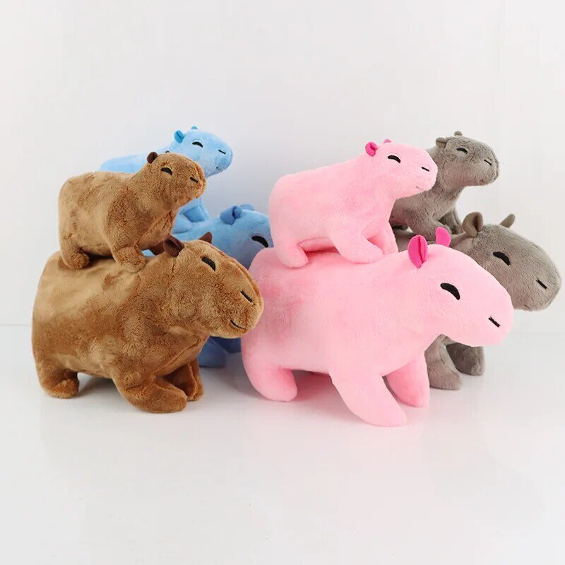 Muñeco de Peluche de simulación Capybara para niña, juguete de hámster, ratón, animales de Peluche suaves, Kawaii, fiesta, regalo de Navidad