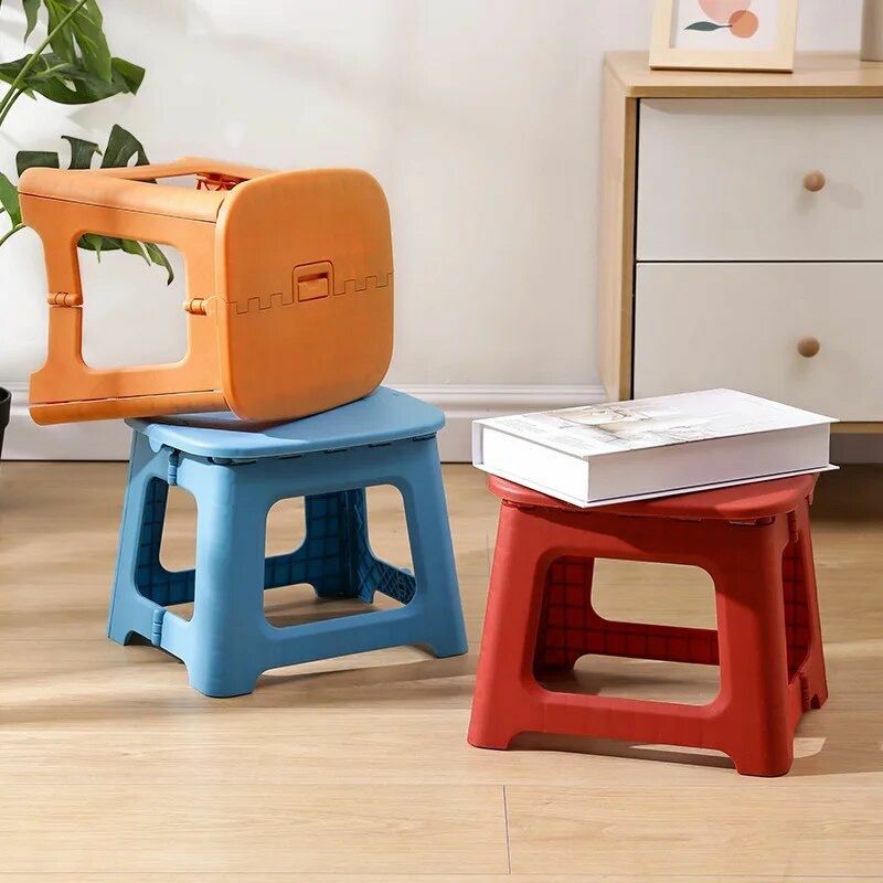 Portátil Household Folding Plastic Stool para crianças, criança, ao ar livre, camping, pesca, cadeira