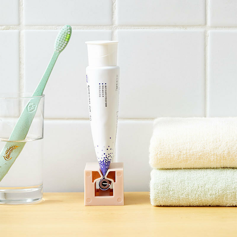 Portátil de plástico tubo creme dental squeezer fácil dispenser titular rolamento casa suprimentos do banheiro acessórios limpeza dente oral