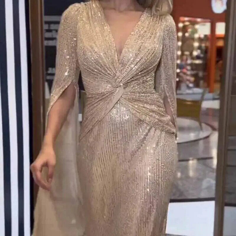 Sukienki na imprezę luksusowa elegancka suknia wieczorowa z cekinami elegancka sukienka damska luźna seksowna sukienka