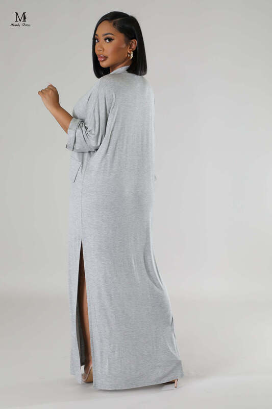 Женское платье-макси с коротким рукавом, V-образным вырезом и карманами