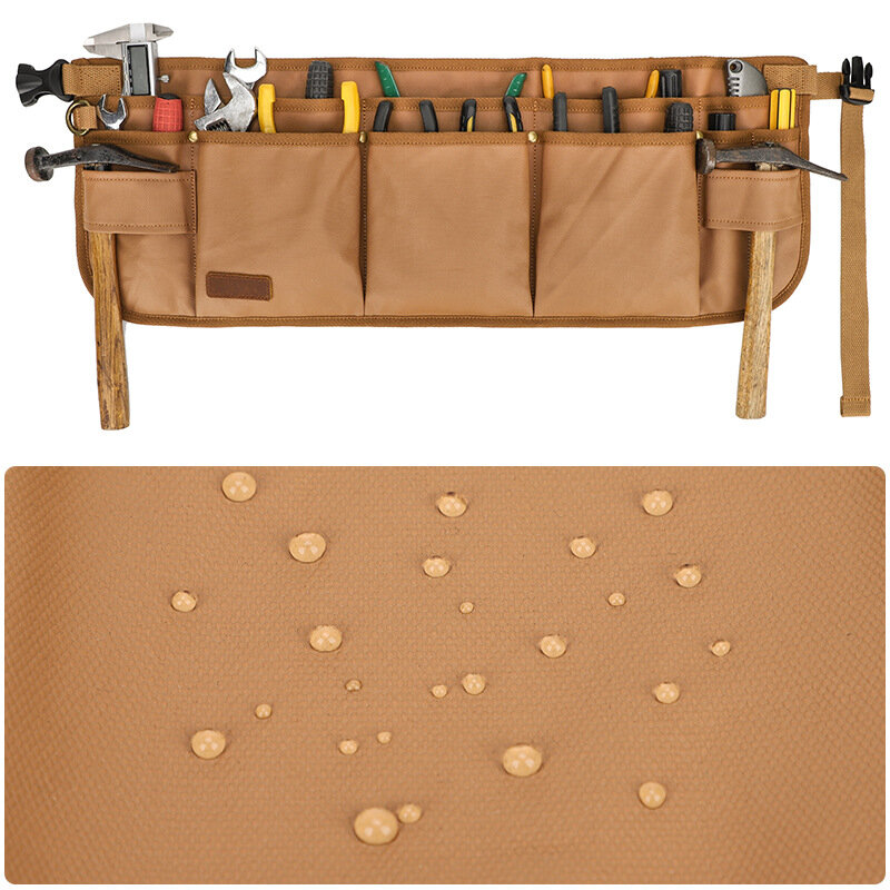 Bolsa de herramientas de electricista multifuncional de tela Oxford, bolsa de cintura, cinturón, soporte de almacenamiento, Organizador