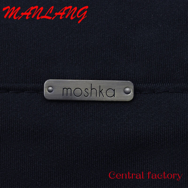 Custom  Custom shape name plate logo label for the clothing and handbags logo metal products