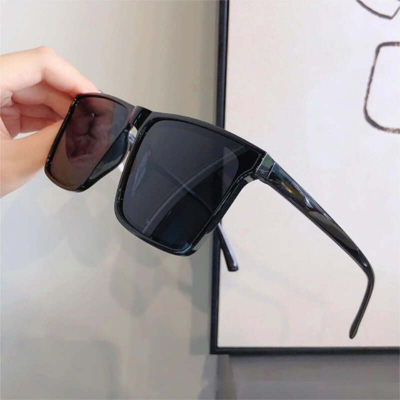 남성용 운전용 자외선 차단 선글라스, 오목한 모양, 긴 프레임 선글라스, UV400, 2023 신제품