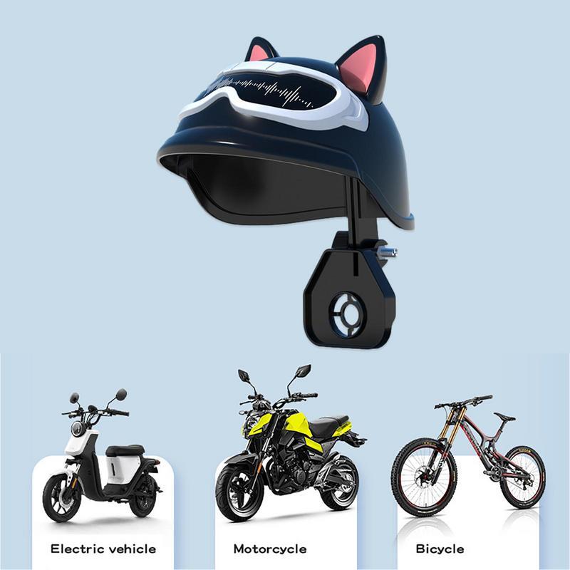Suporte do telefone móvel para motocicleta e bicicleta, impermeável Sun Shade, Cute Ear Cap, Mini Hat portátil, locomotiva, bicicleta