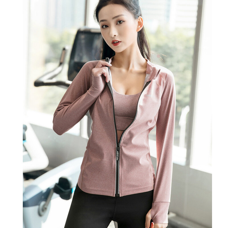 Women Sauna Sport Jacket Stand Collar/Hoodie Fitness Tops Long Sleeved Slim Gym Sweatshirt Running Yoga Weight Loss Shapewear