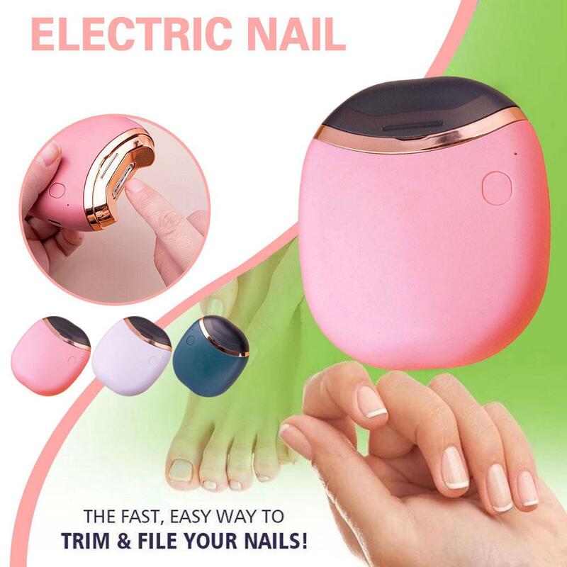 Cortadores de unhas automáticos elétricos para adultos, pedicure do bebê, tesoura do dedo do pé, recipiente de detritos de unhas, manicure anti-splash