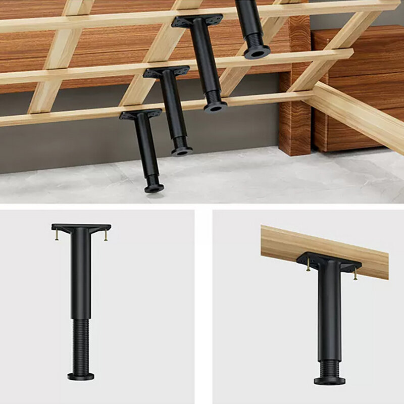 Telescopic Adjustable Threaded Bed Frame Anti-Shake Tool Self-adhesive Headboard Stoppers Telescopic Support Hardware Fasteners