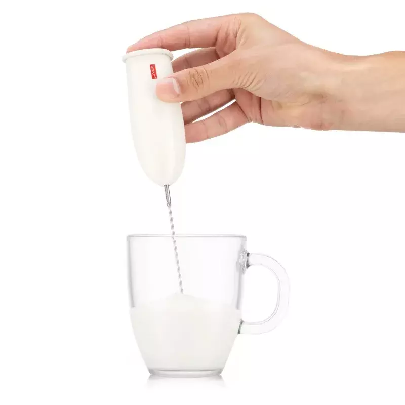 Bodum Schiuma dioperasikan oleh baterai buih susu, putih
