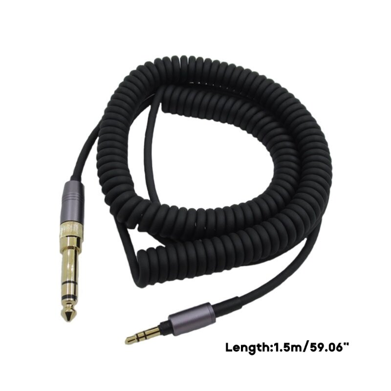 Cable en espiral de resorte para auriculares, Cable de auriculares para WH-1000XM3 XM2 XM4/WH-XB910N/MDR-XB950BT, envío directo