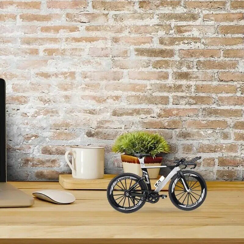 Mini 1:10 modello in lega di bicicletta pressofuso dito in metallo Mountain Bike simulazione da corsa giocattoli da collezione per adulti per bambini