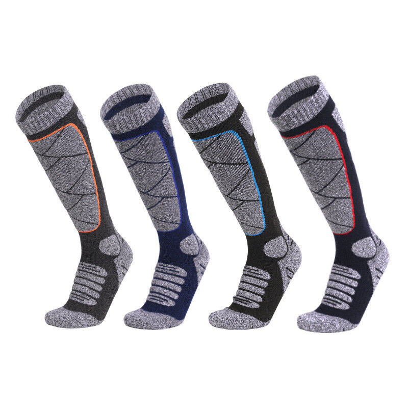 Sean Tsing® Cotton Skiing Socks Women Men Thicken Warm Cozy Absorb Sweat Stockings Outdoor Sport Skating Climbing Football Socks