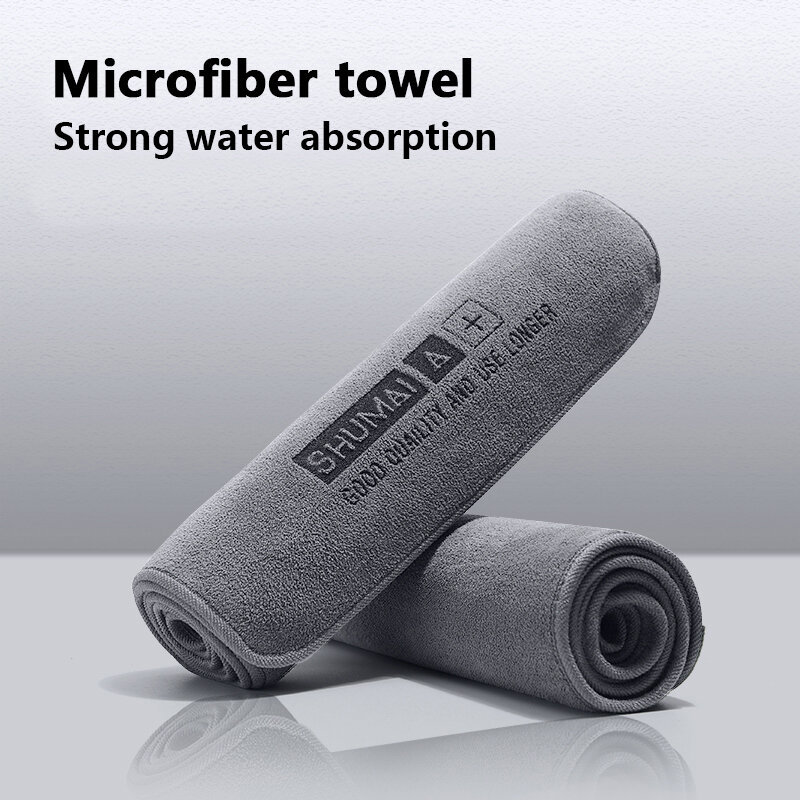 High-End Microfiber Auto Wassen Handdoek Auto Schoonmaak Droogdoek Zomen Auto Verzorgingsdoek Met Details Auto Wassen Handdoek
