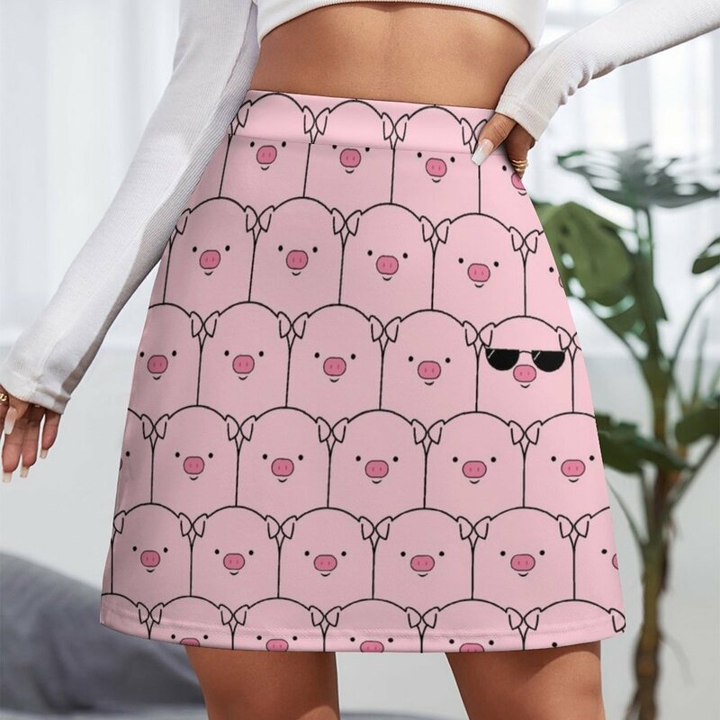 Minifalda de cerdo para mujer, ropa de lujo, trajes de verano, falda bonita coreana, 2023