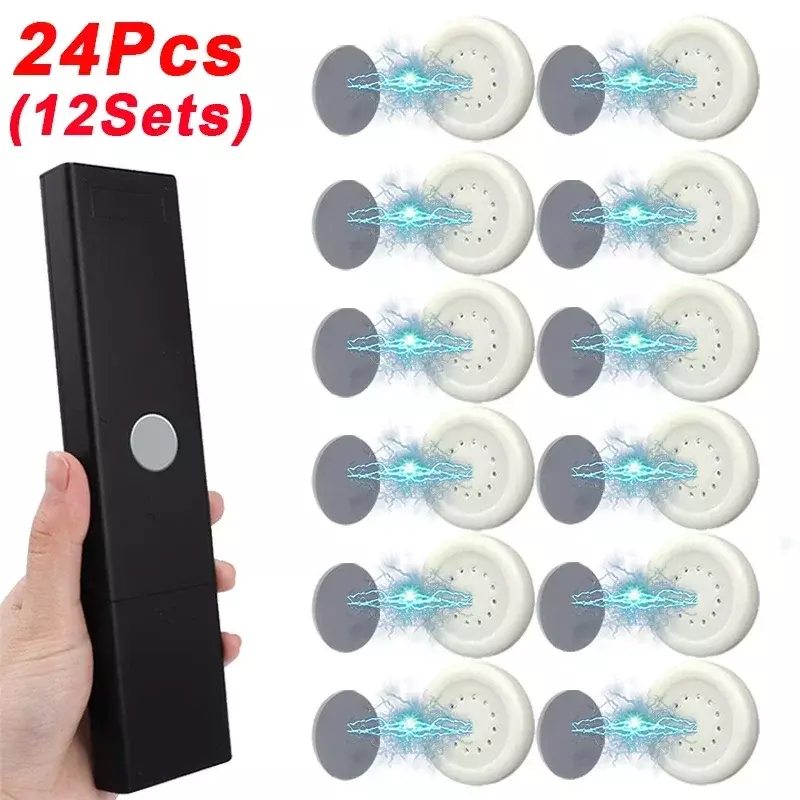 12/24pcs Hook Strong Magnetic Hook Wall Hanging Anti-lost Magnet Remote Control Refrigerator Magnet Storage Rack Hooks Home