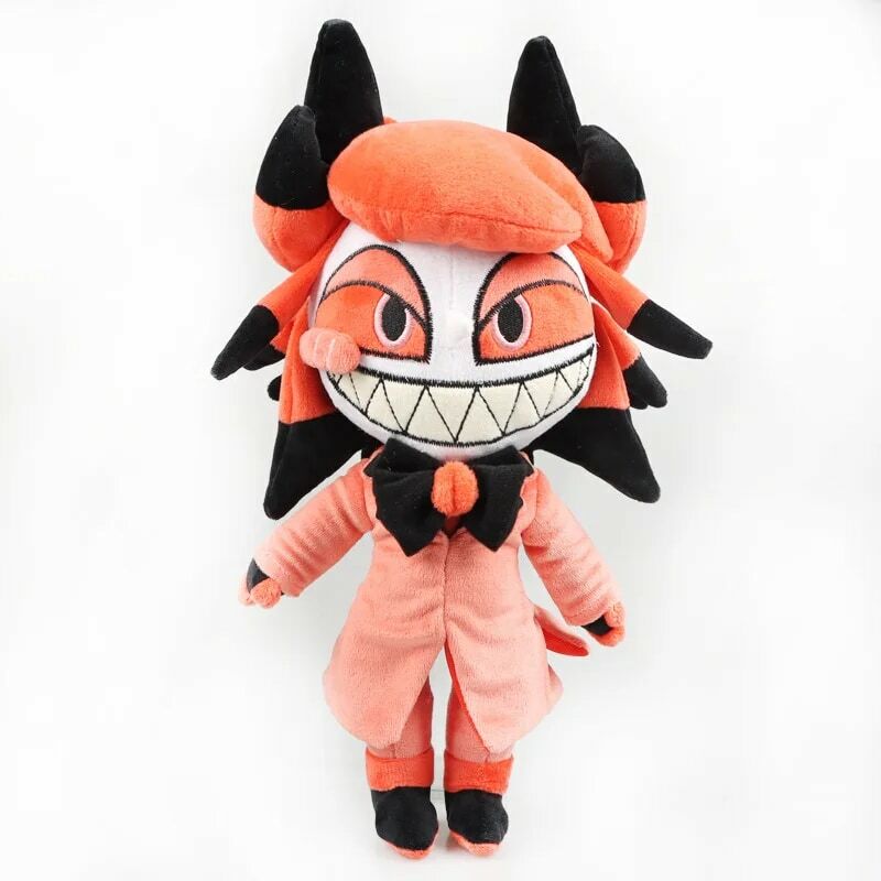 Cute Alastor Plush Toy for Kids, Radio, Demon Doll, Desenhos animados, Anime, Macio, Recheado, Presente de Natal, Kawaii, Novo, 30cm