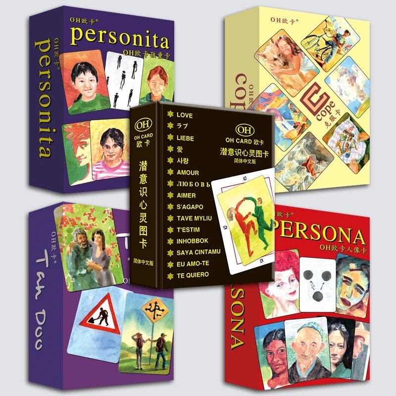 New 19 Kinds OH Card  Psychology Cards Cope/Persona/Habitat/Shenhua Board Game Funny Card Games for Party/Family