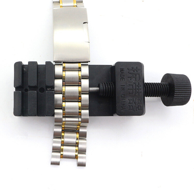 Pasek ze zegarek ze stali nierdzewnej wymienne ogniwa bransolety regulowane narzędzie zestaw narzędzi do naprawy bransoletka z paskiem nacięcie łańcucha