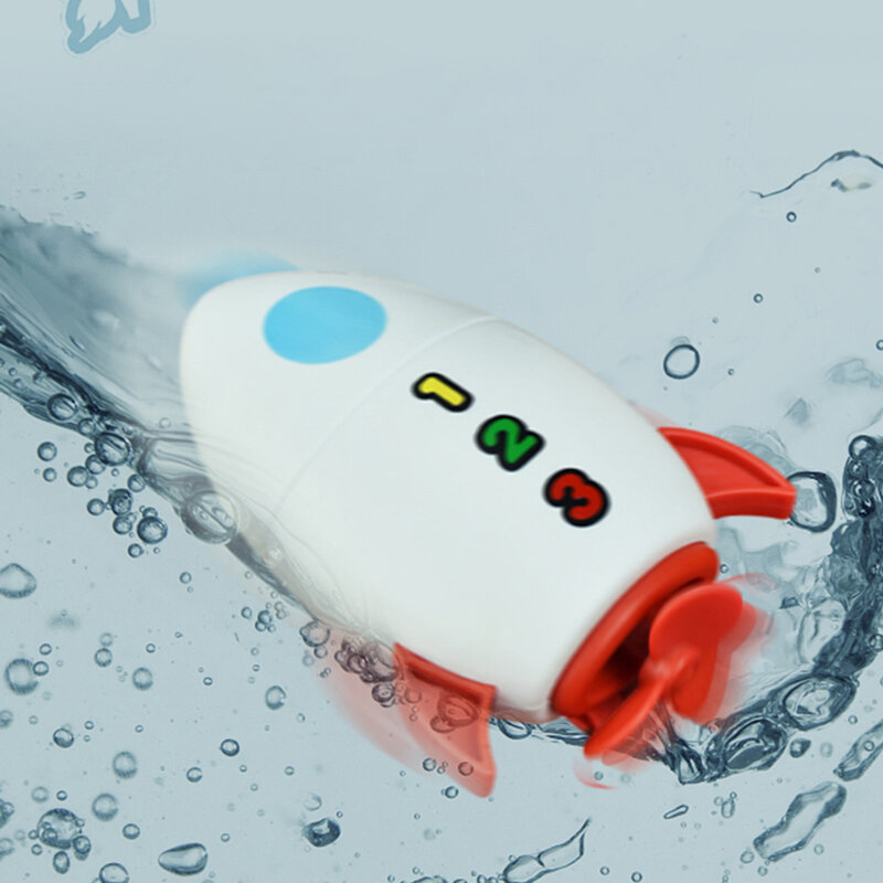 Zabawna mechaniczna rakieta wodna zabawka do kąpieli rozrywka na basenie dla dzieci wczesna nauka i letnia zabawa pod prysznicem woda do kąpieli