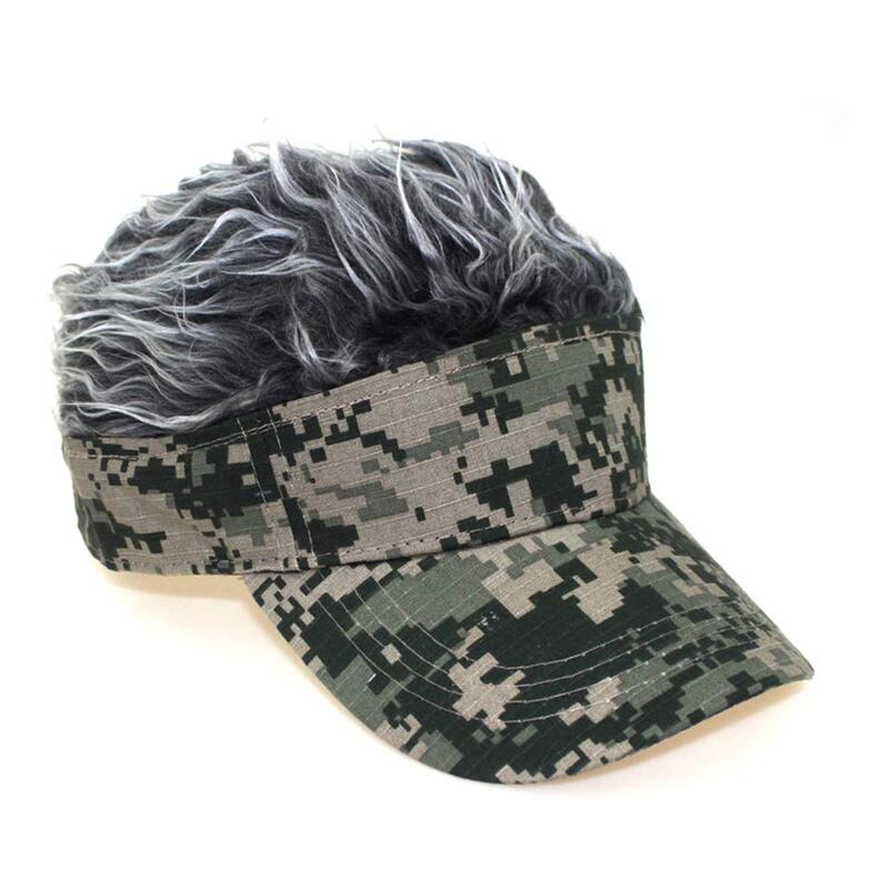 Kamuflażowa czapka z daszkiem pokazuje peruki czapki czapka hip-hopowa