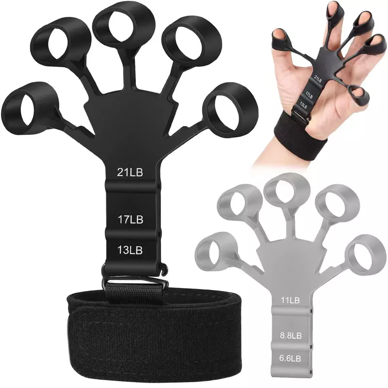 1pcs Silicone Gripster Grip Strengthener Finger Stretcher Hand Grip Trainer Gym Fitness Training And Exercise Hand Strengthene