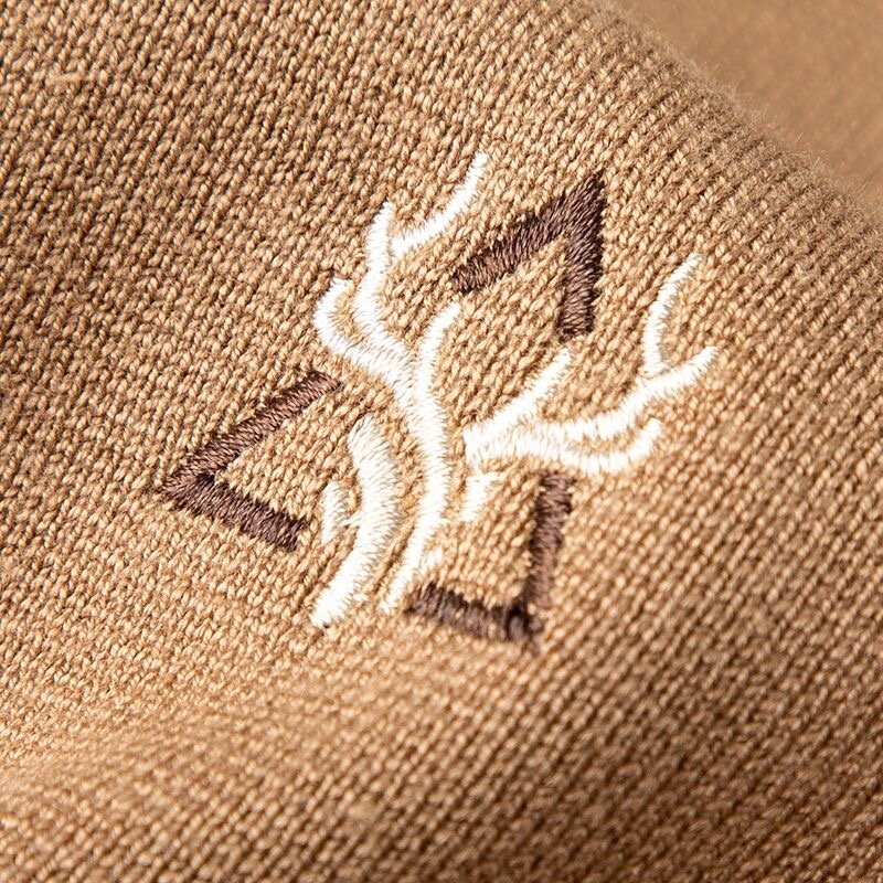 Качественный Изысканный Высокий вязаный кардиган с вышивкой головы оленя свитер Мужская Новинка весна-осень 2023 модное корейское повседневное пальто