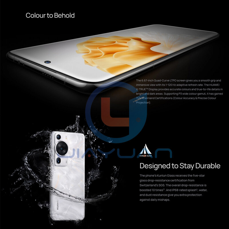 Huawei-teléfono inteligente P60 Pro 4G Original, pantalla de cristal Kunlun de 6,67 pulgadas, Snapdragon 8 + Gen 1 HarmonyOS 3,1, resistente al agua IP68