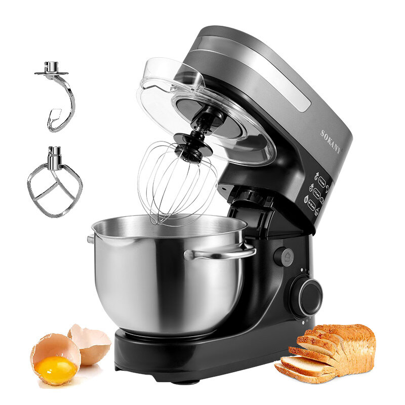 Sokany 9107S Multifunctional Blander Kitchen Food Processor Robot Cuisine Cooks Machine Chef Knead Dough Flour Mixer