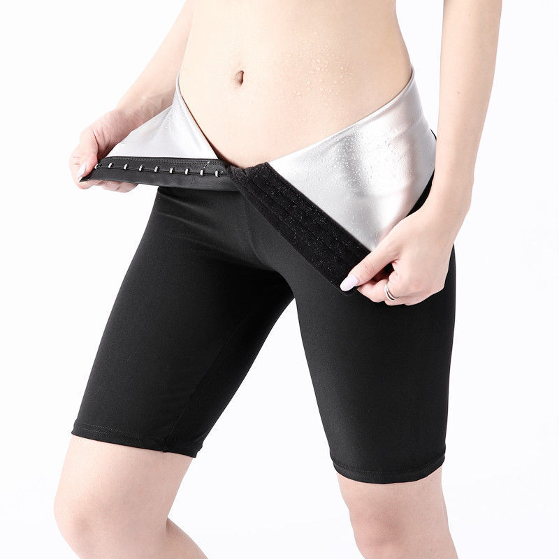 Sauna Trainings hose für Sport Fitness Yoga Frauen hohe Taille Kompression Abnehmen Gewichte Thermo Legging Workout Body Shaper Sauna