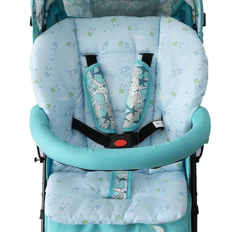 Universal รถเข็นเด็กทารกที่นั่งผ้าฝ้ายเด็กรถเข็นเด็กรถเข็นที่นั่งเก้าอี้สูงเบาะรถเข็นเด็กทารกเบาะ pram Liner Pads