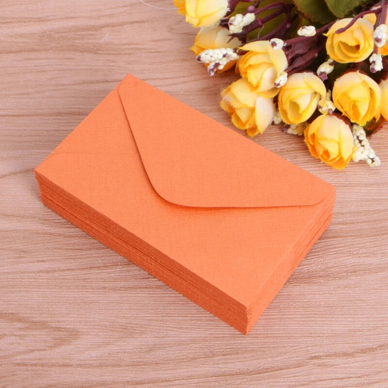 Офисные принадлежности, карта сообщений в ретро стиле, свадебные цветные конверты, мини-вечерние бумажные Конверты