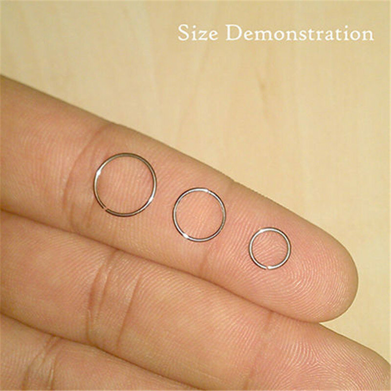 3 шт., кольца из нержавеющей стали для пирсинга