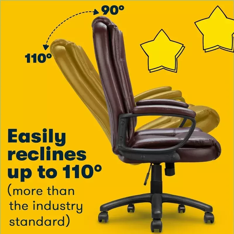 OFIKA-Silla de oficina en casa, asiento grande y alto de 400LBS, diseño resistente, cojín ergonómico de espalda alta, soporte Lumbar, multicolor