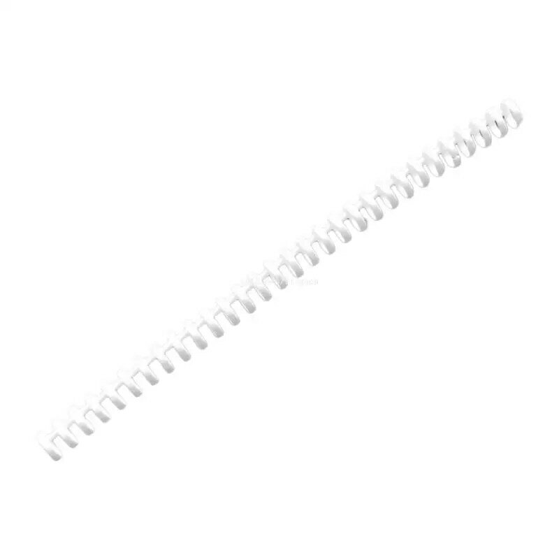 15mm Plastic Binding Coil 30-Ring 0.59" Diameter Multi-ring Binding Coil Clip Closure for Most Loose-leaf Notebooks Dropship