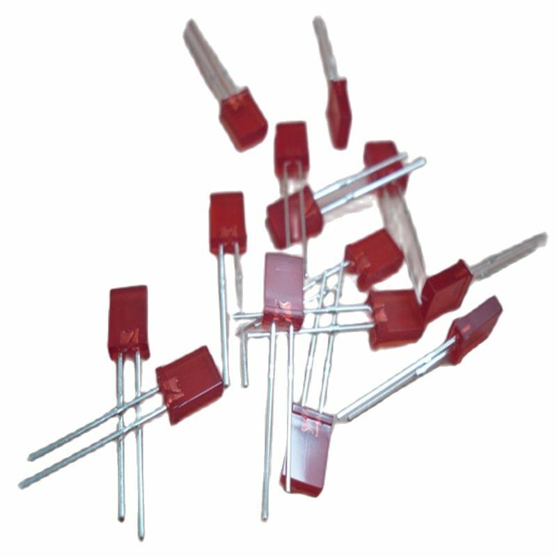 10PCS Astigmatismus LED red light emitting diode platz 2*5*7MM rote haare rot