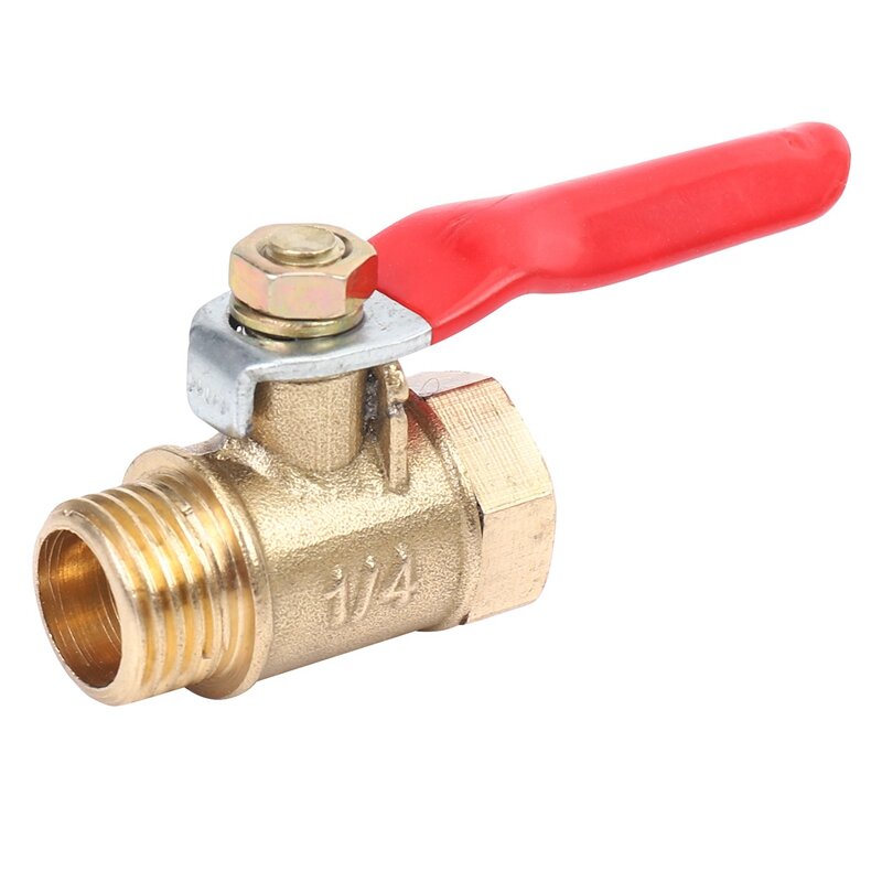 Promotion! 16PCS 1/4 Inch Heavy Duty Brass Ball Valve Shut Off Switch Male And Female NPT Thread Pipe Fitting