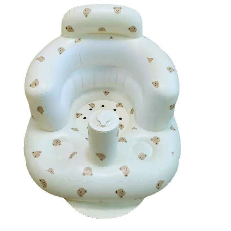Kursi Duduk Bayi Tiup Kursi Mandi Sofa Bayi Multifungsi PVC Keselamatan Mainan Kolam Renang Kursi Makan Latihan