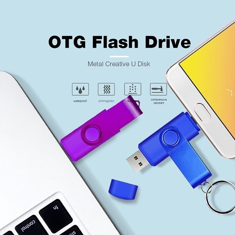 USB Flash Drive com logotipo livre, 3 em 1 Pendrive, disco de metal, memory cel stick, presente para telefone, carro, TV, novo, 2TB, 2TB
