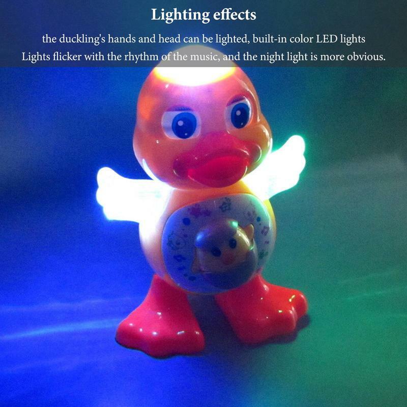 Duck Toy For Kids Walking & Dancing Musical Toys Duck With LED Lights & Music Interactive Learning Development Musical Toy