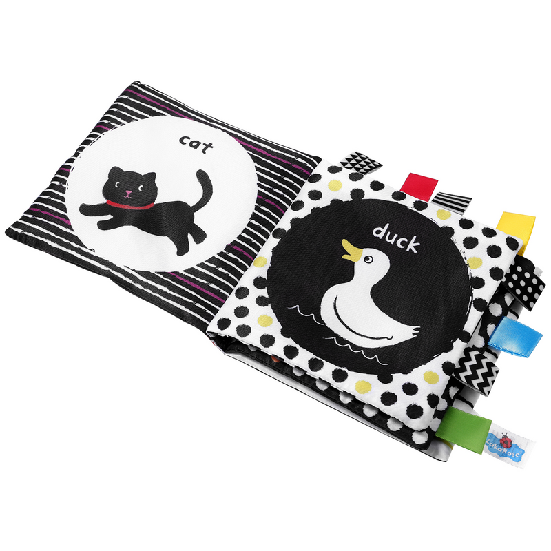 Toy for Toddler Newborn Cloth Book Animal Books Cases Toys Black and White Baby