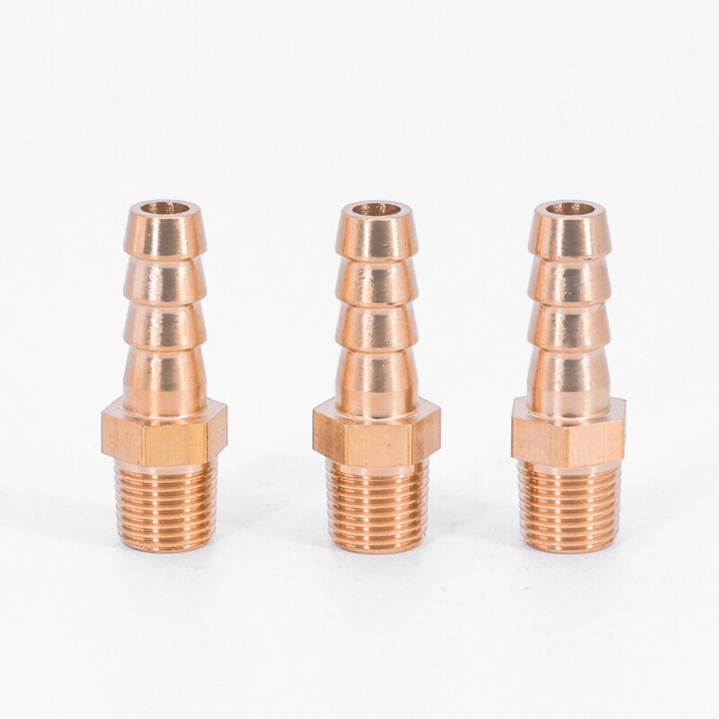 1/8 "1/4" 3/8 "Npt X Slang Barb Tail Messing Brandstof Fitting Connector Adapter Water Gas Olie