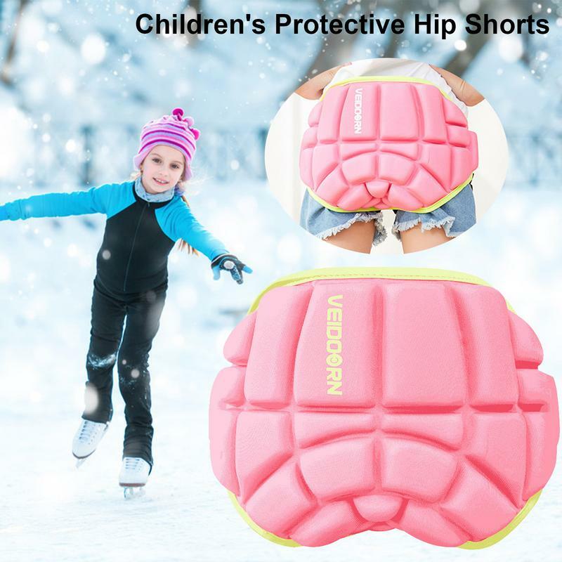 Sports Ski Skate Snowboard Protection Kid Protective Hip Pad Soft Padded Hip Shorts For Skiing Skating Skiing Protector Skating