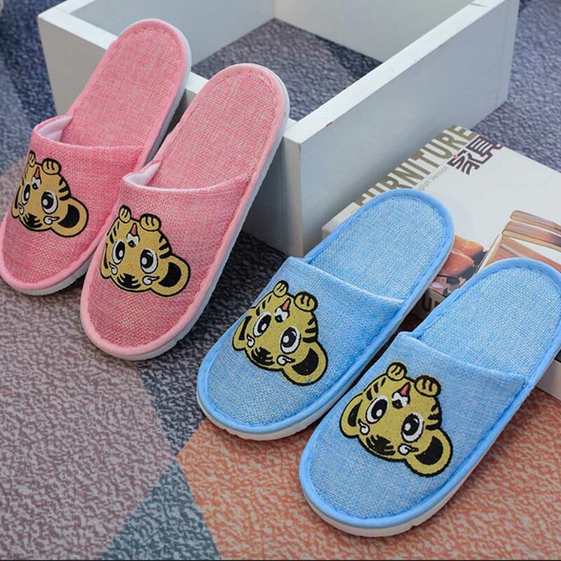 Children Hotel Travel Disposable Slippers Party Sanitary Home Guest Use Closed Toe Boys Girls Disposable Slippers