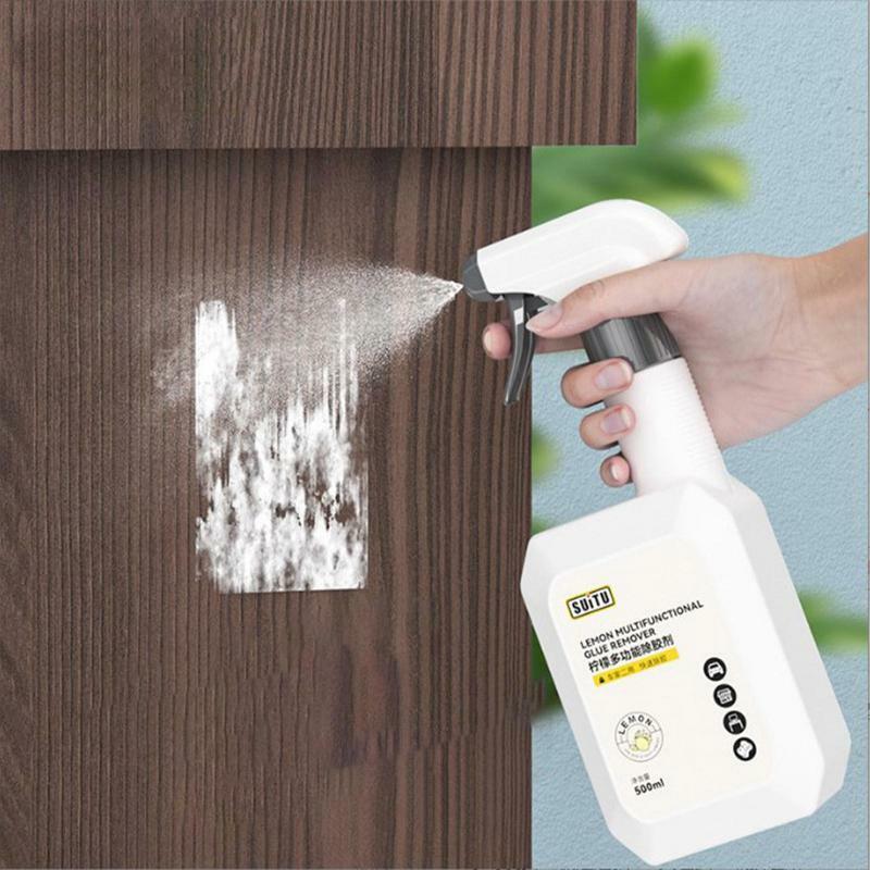 Glue Remover Spray 17oz Glass Glue Remover Safe No Trace Car Window Glue Removal Sticker Glue Cleaning Tool For Wallpaper Glue
