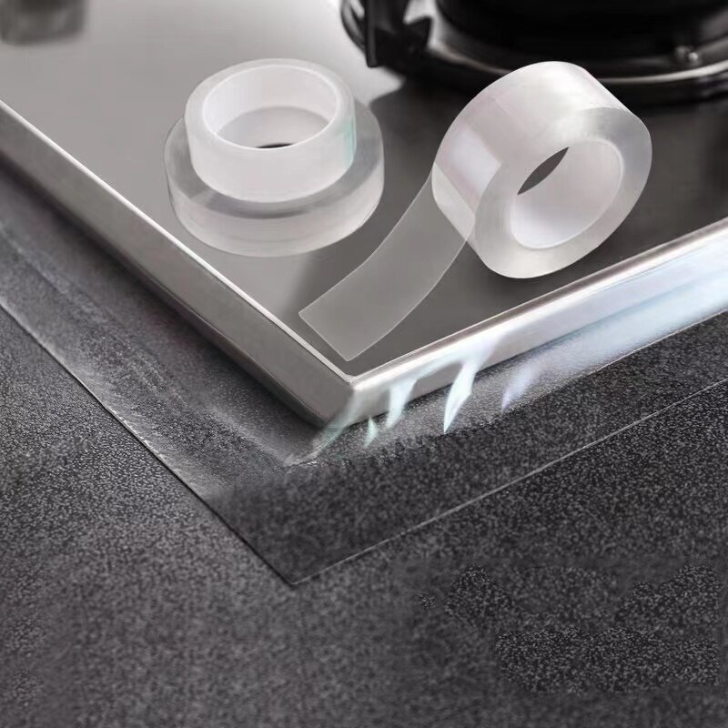 キッチン防水テープ自己粘着シンクプール美しいシームペーストカビ防汚透明アクリルナノテープ