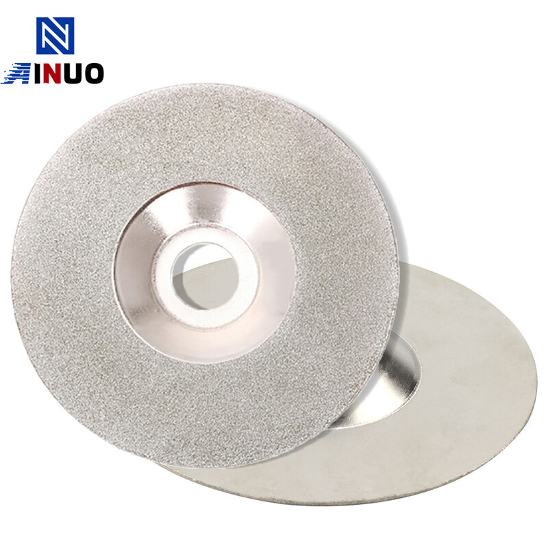 Disco de corte de diamante galvanizado de 125mm, discos con forma de cuenco para amoladoras, cortador de molienda para vidrio, cerámica y Jade